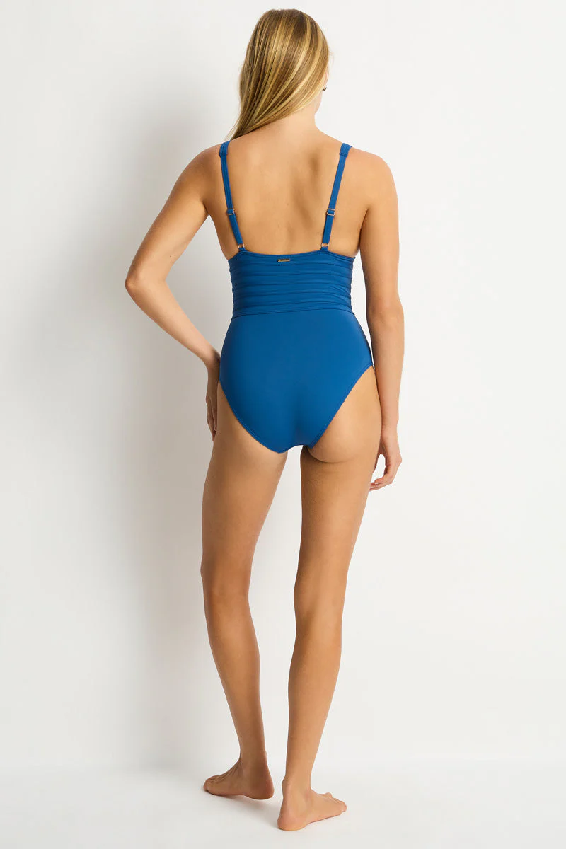 De Luxe Plunge Longline One Piece - Image 3