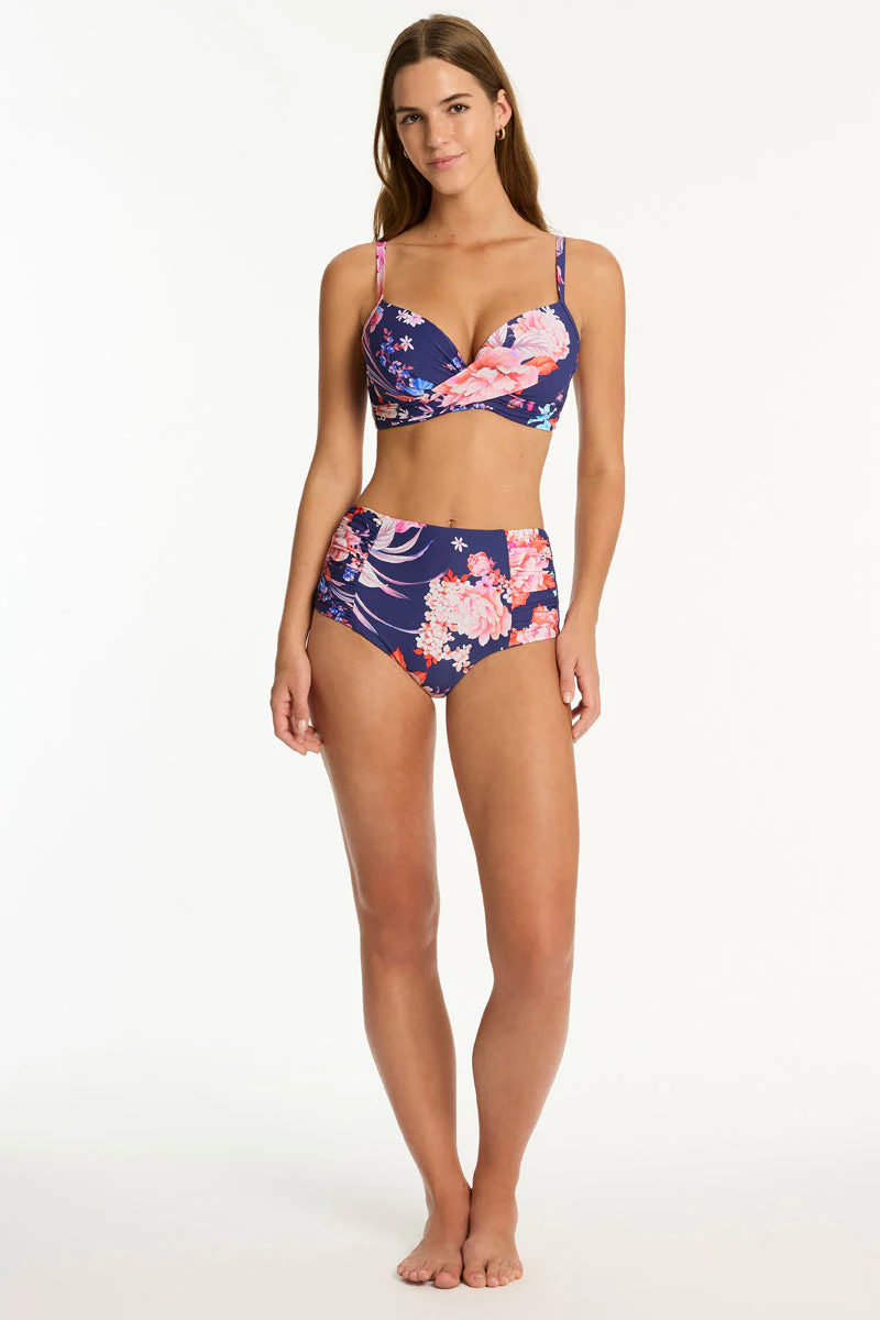 Indochine Cross Front Moulded Cup Bra