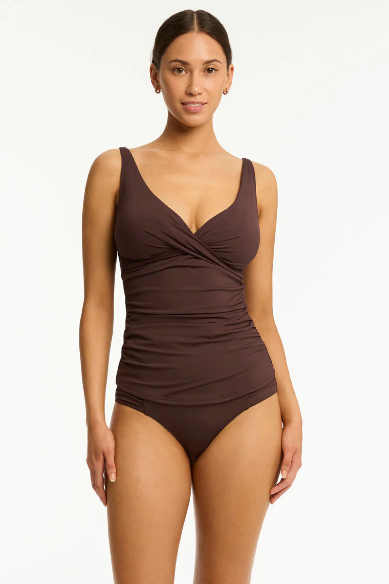 Essentials Edit Cross Front Tankini - Image 3