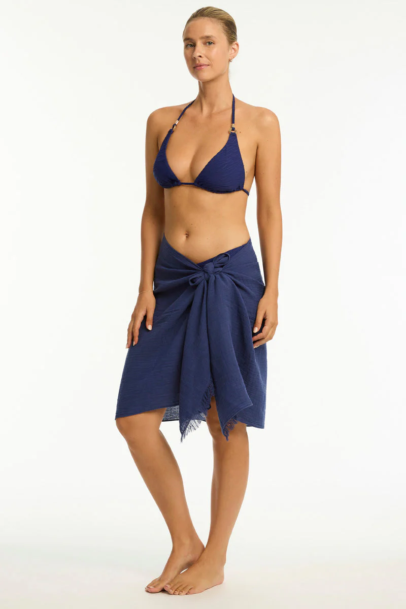 Sunset Frayed Sarong - Image 3