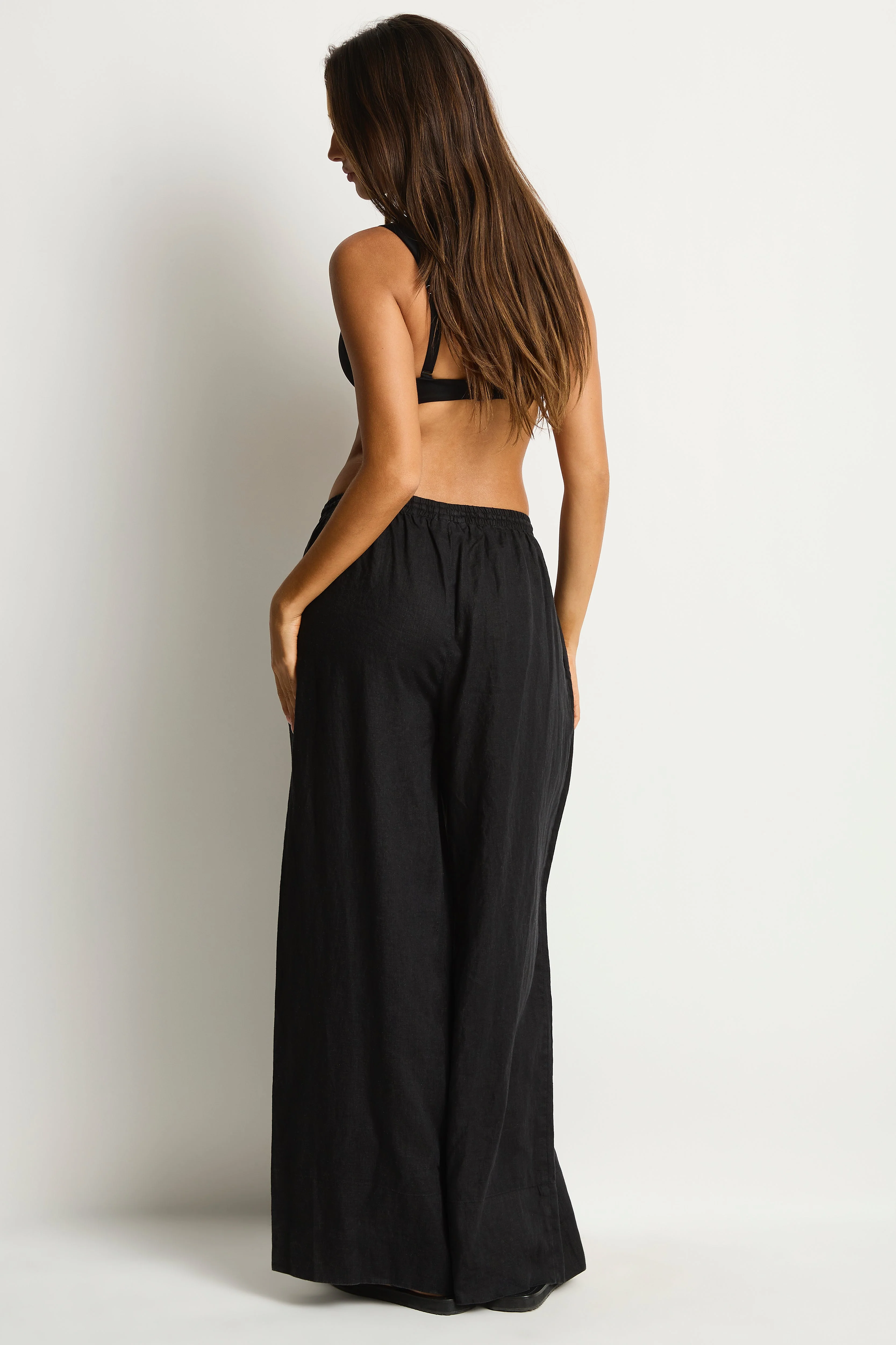 Shore Linen Palazzo Pant - Image 3