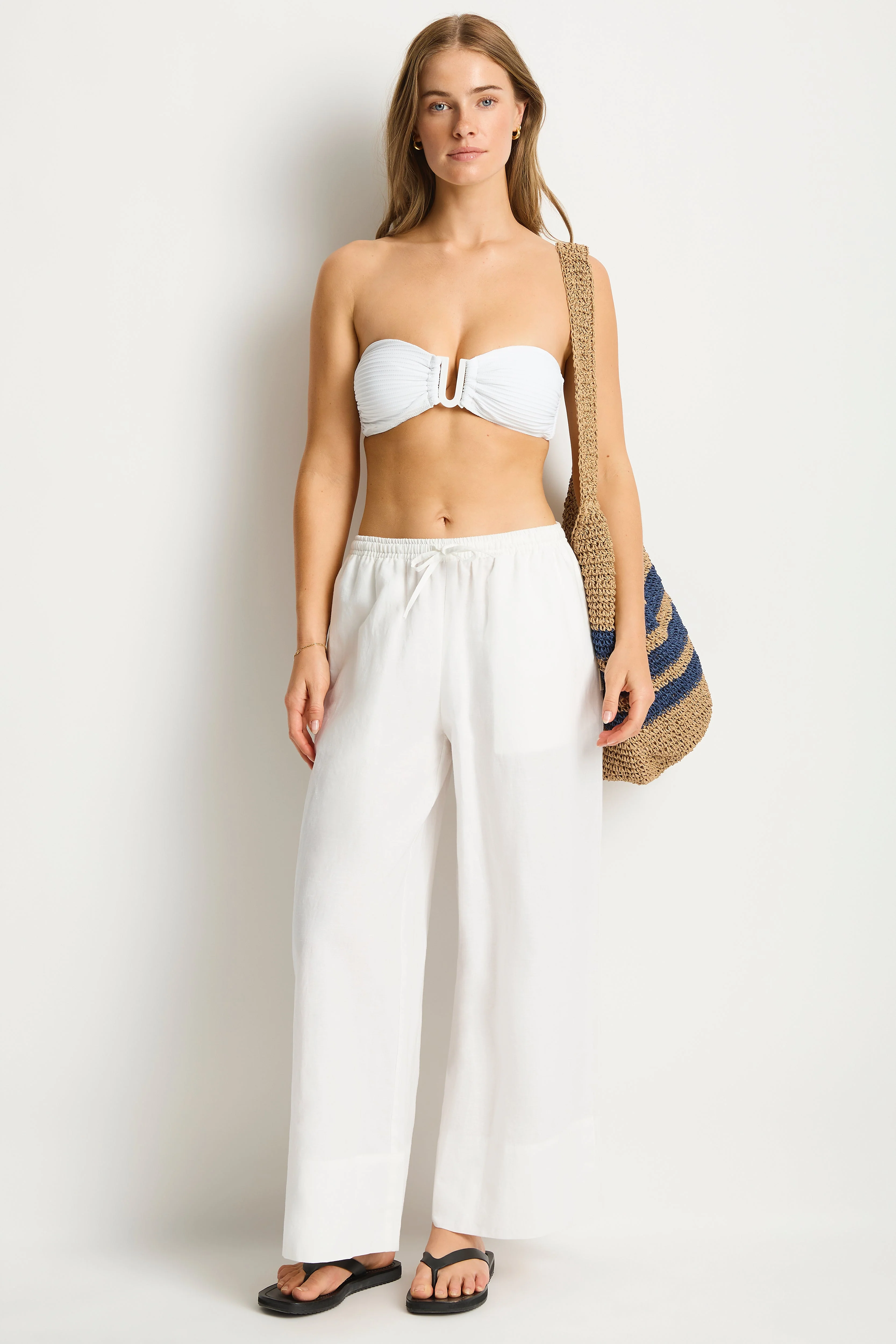 Shore Linen Palazzo Pant - Image 3
