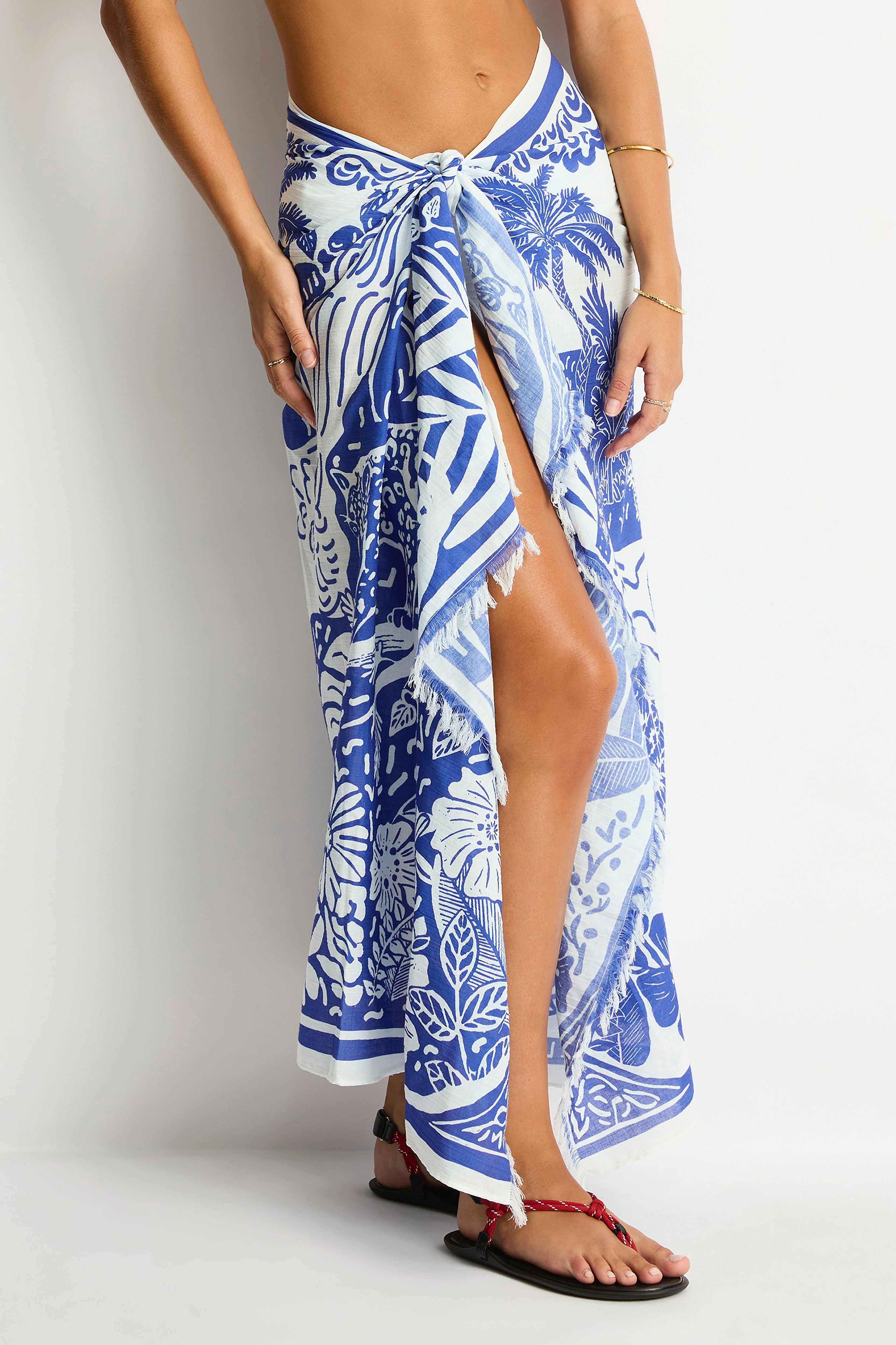 Jungle Lino Long Sarong - Image 5