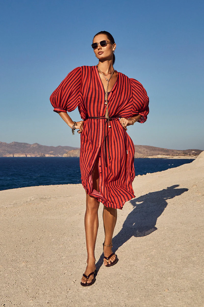 Vacay Boho Long Shirt Dress - Image 8