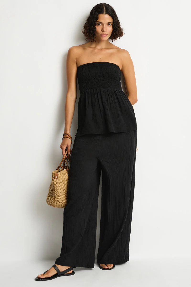 Shirred Bandeau Top