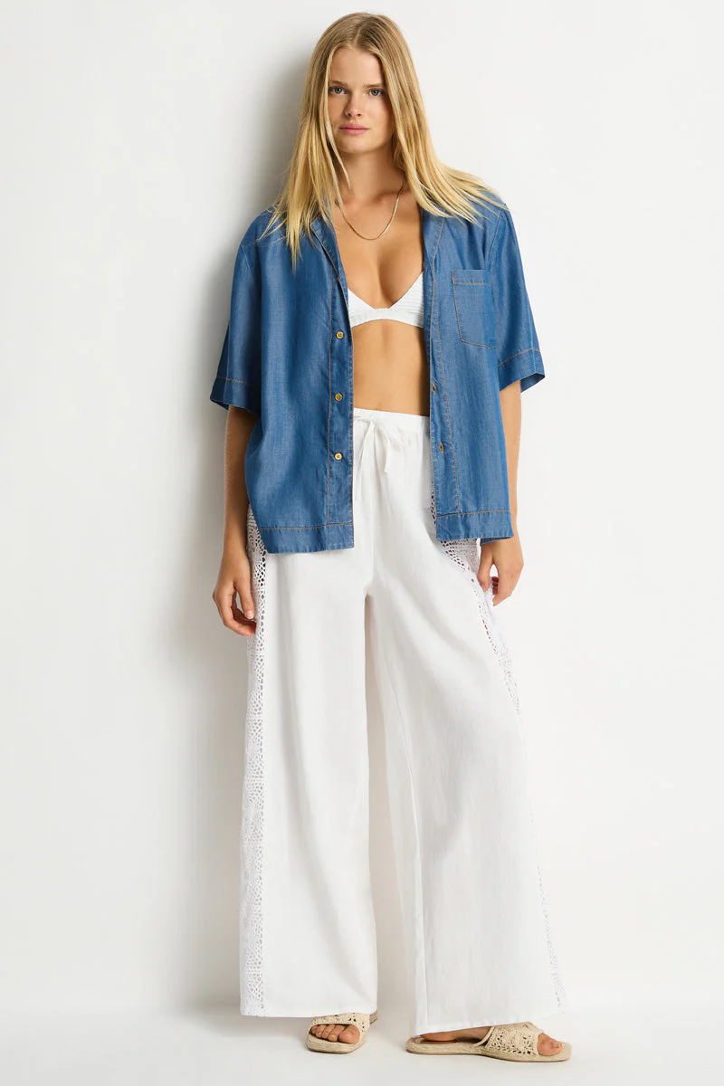 Shore Linen Panelled Beach Pant - Image 7